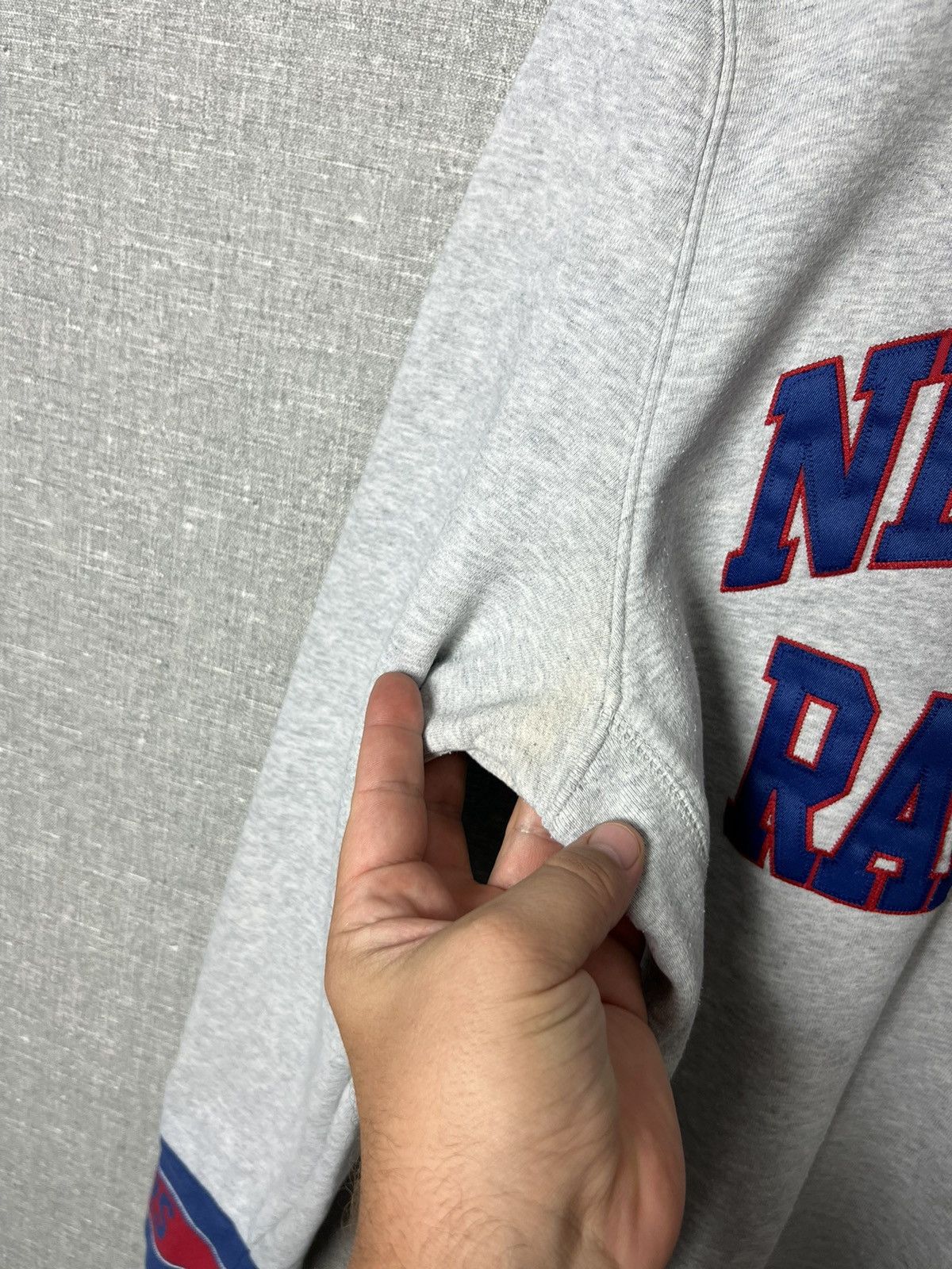 Mitchell & Ness × Vintage Rare Vintage NHL New York Rangers Big Logo Sweatshirt Size US L / EU 52-54 / 3 - 8 Thumbnail