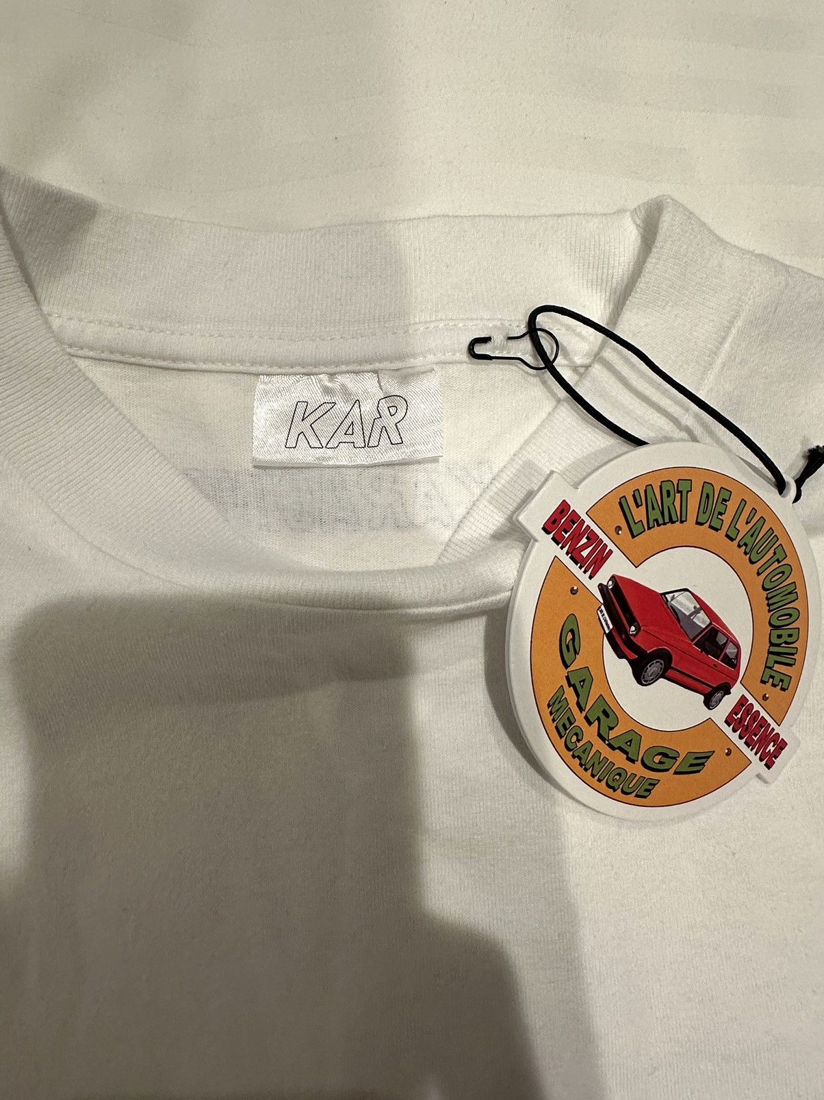 Kar L'ART PAPAYA ORANGE F1 LM WHITE T-SHIRT Size US XL / EU 56 / 4 - 3 Thumbnail