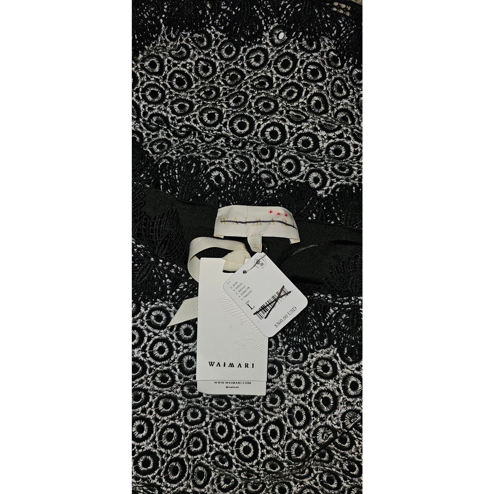 Free People New FREE PEOPLE Alma Dress by Waimari $360 LARGE Black Size L / US 10 / IT 46 - 6 Thumbnail