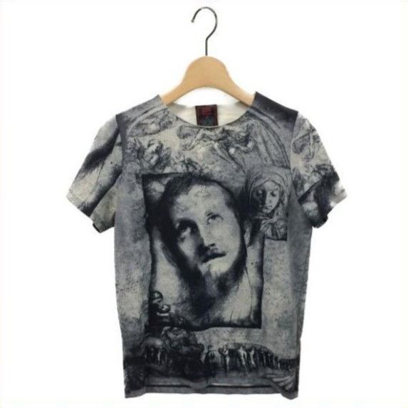 Jean Paul Gaultier Archive Renaissance Artwork Mesh Tattoo Top Size XL / US 12-14 / IT 48-50 - 2 Thumbnail