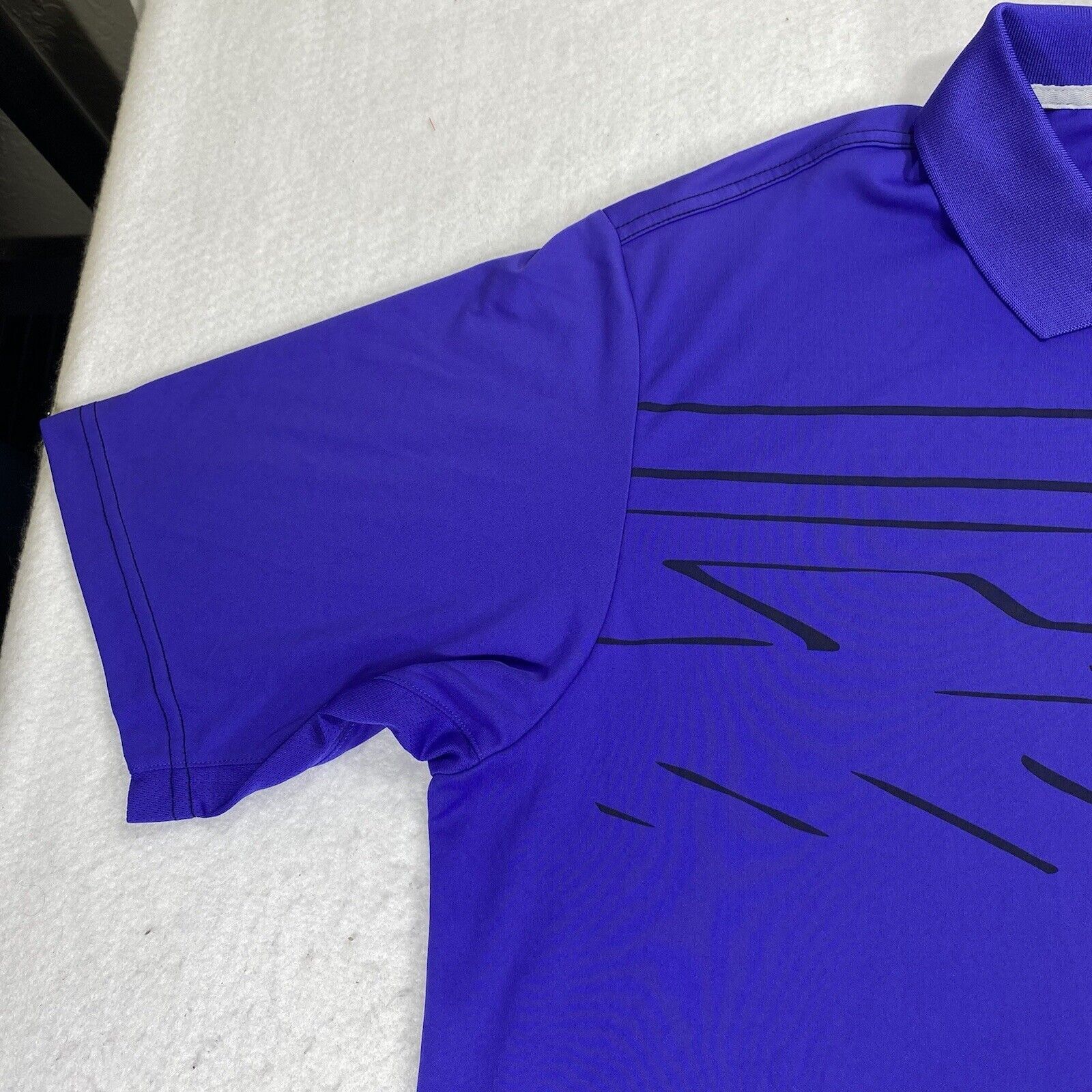 Adidas Adidas Golf XL Lightweight Athletic Polo Purple Black Shirt Size US XL / EU 56 / 4 - 4 Thumbnail
