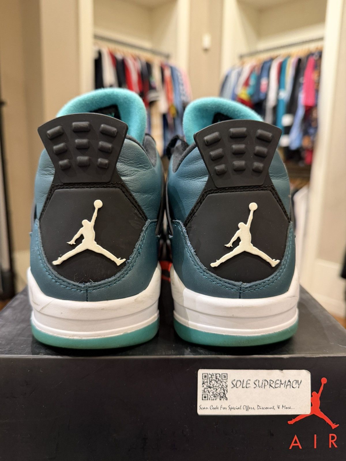Jordan Brand Jordan 4 Retro ‘Teal’ Size US 10.5 / EU 43-44 - 3 Thumbnail