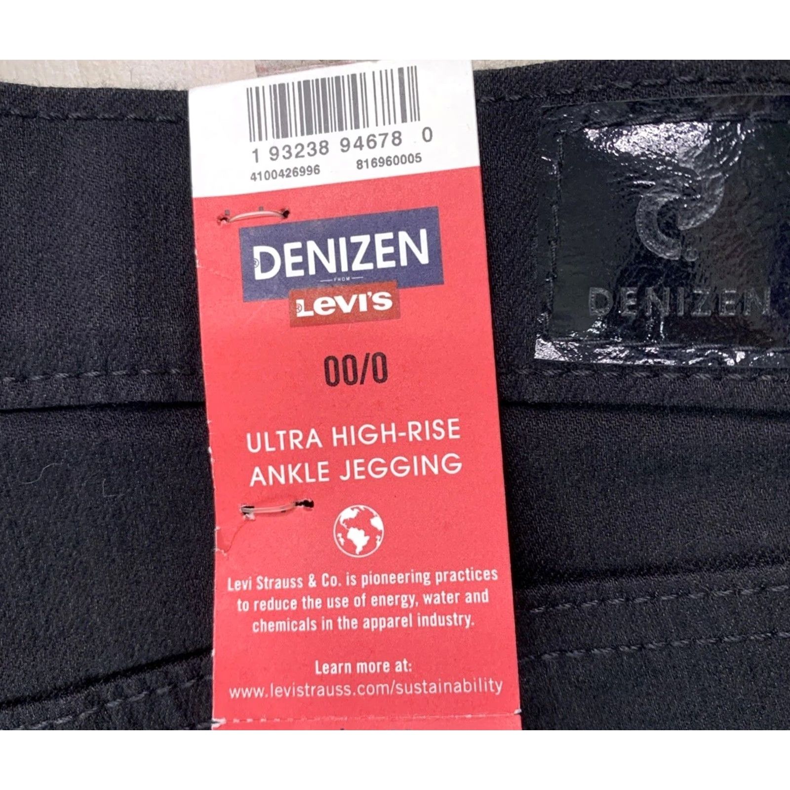 Levi's VINTAGE Levi’s Womens Distressed Ultra High Rise Ankle Jegging Black Size 00 NWT-12584 Size 24" / US 00 / IT 34 - 5 Thumbnail