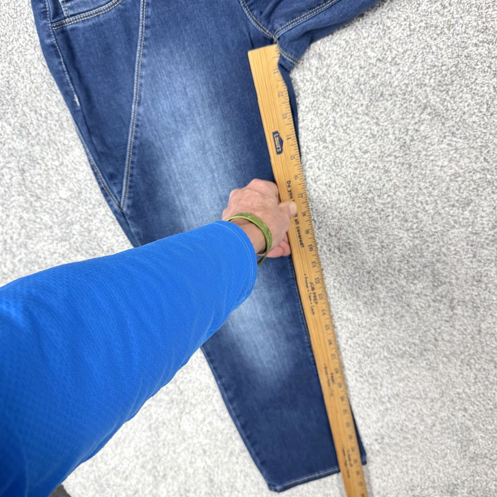 DKNY DKNY Jeans Jegging Womens 10 Blue Medium Wash Pull On Elastic Waist Denim Ankle Size 32" / US 10 / IT 46 - 4 Thumbnail