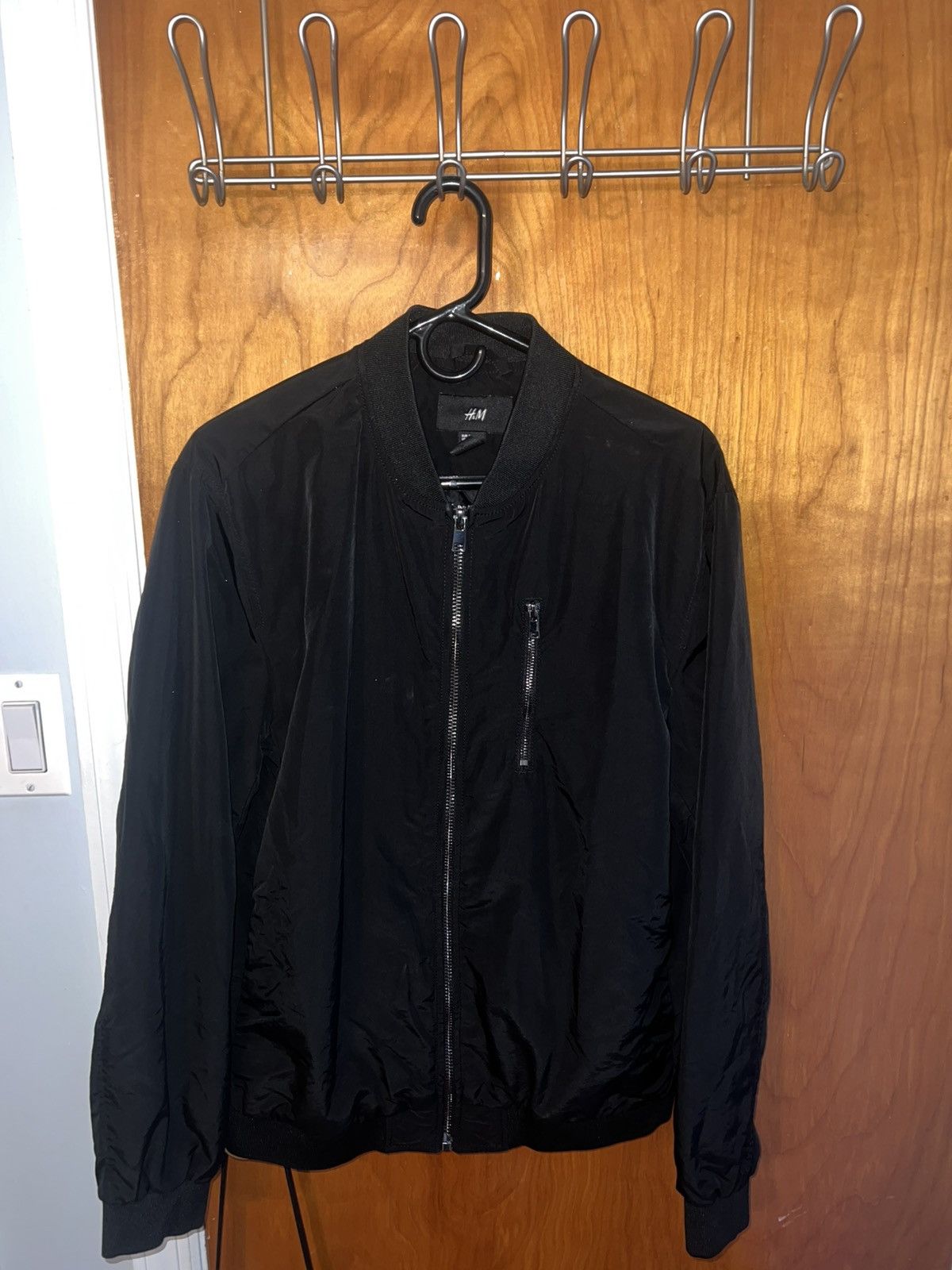H&M H&M Lightweight Bomber Jacket, Black Size US M / EU 48-50 / 2 - 1 Thumbnail