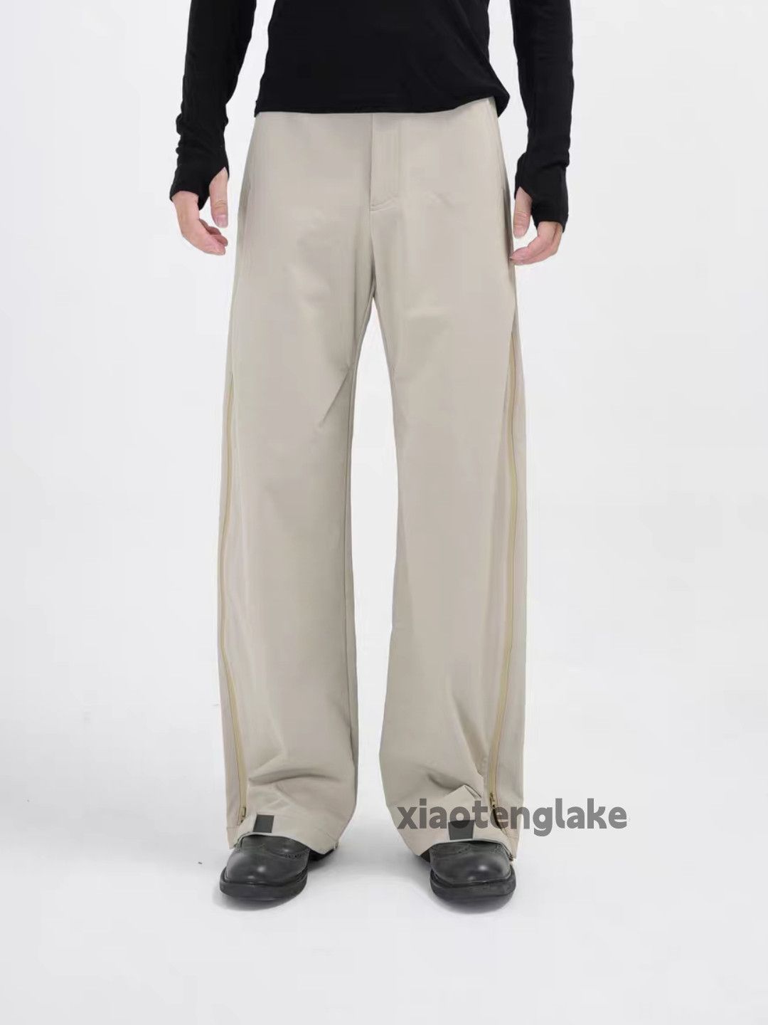 Vintage ltx vintage loose baggy wide Leg flared zipper pants Size US 30 / EU 46 - 2 Thumbnail