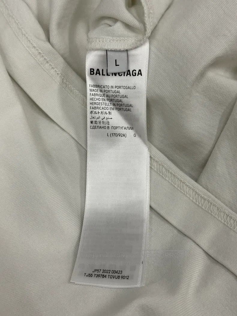 Balenciaga Balenciaga White letter diamond logoT-shirt top Size US L / EU 52-54 / 3 - 5 Thumbnail