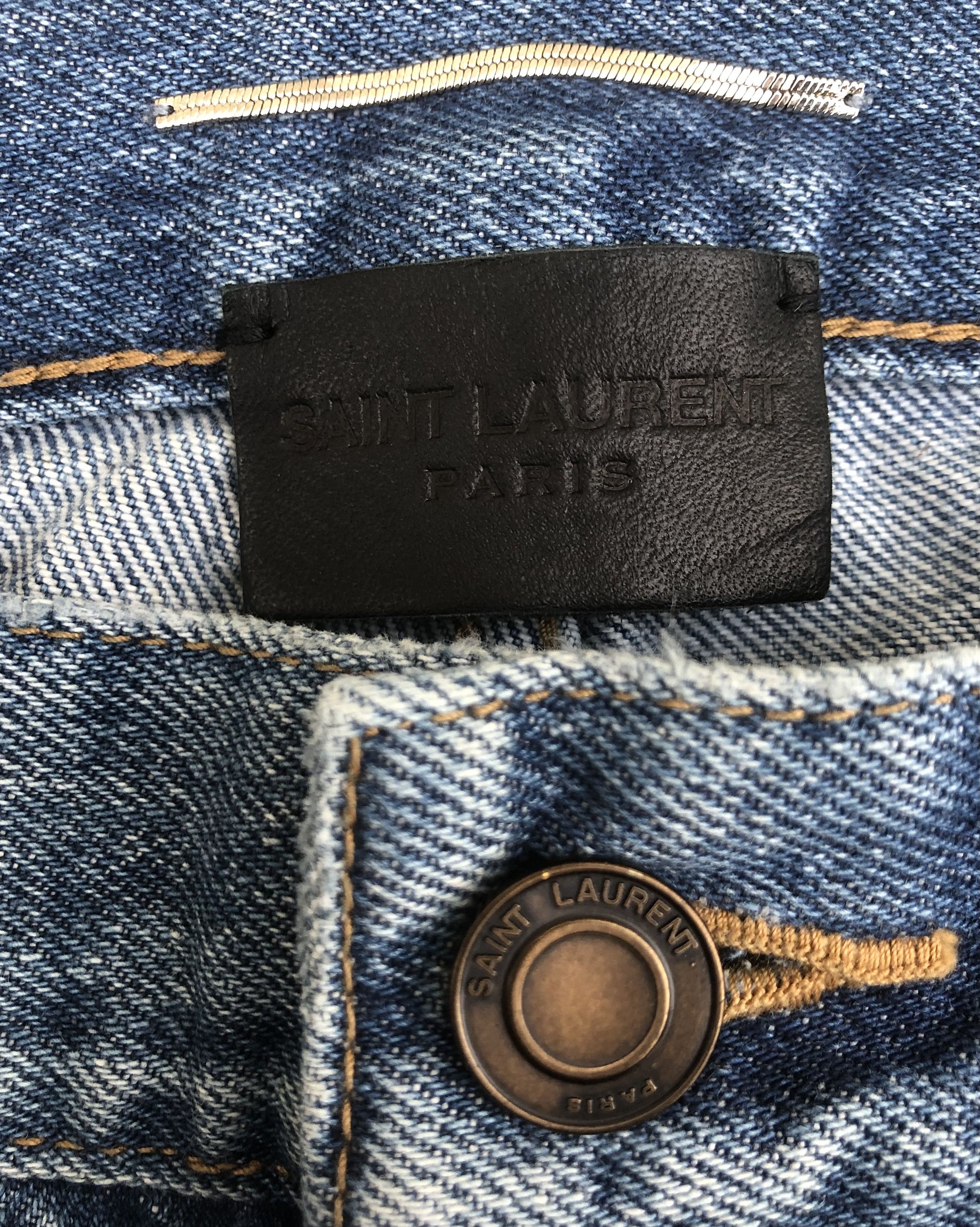 Saint Laurent Paris 2018 Saint Laurent Paris Crash Tapered Jeans Size US 32 / EU 48 - 6 Thumbnail