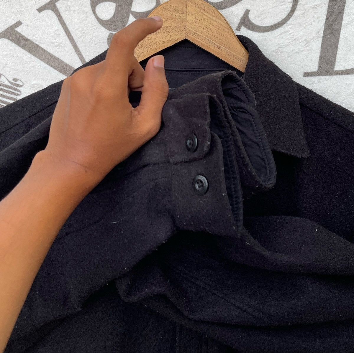 Undercover × Uniqlo 🔥F/W 2021 UNDERCOVER x GU KNIT MELTON LONG SHIRT Size US XS / EU 42 / 0 - 16 Thumbnail