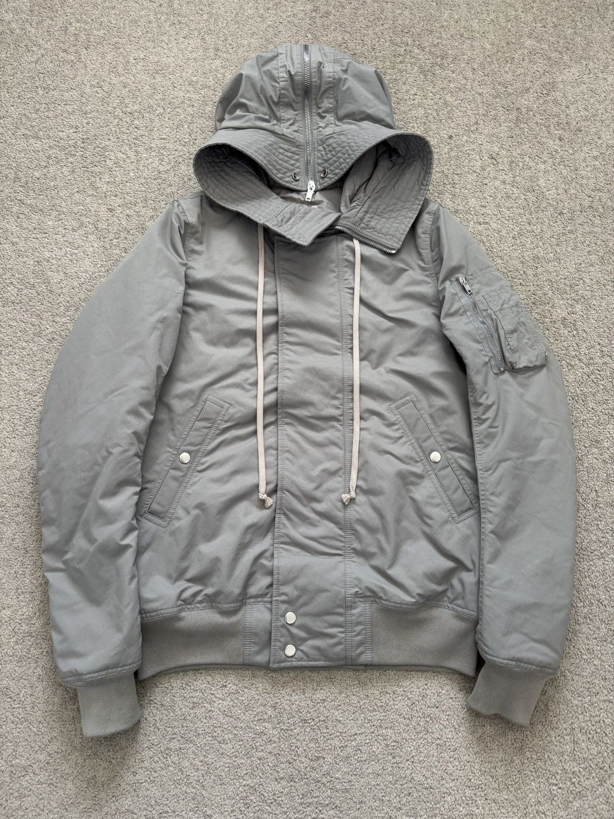Rick Owens Drkshdw $2359 EXPLODER ARMY GREEN MILITARY JACKET PARKA 
