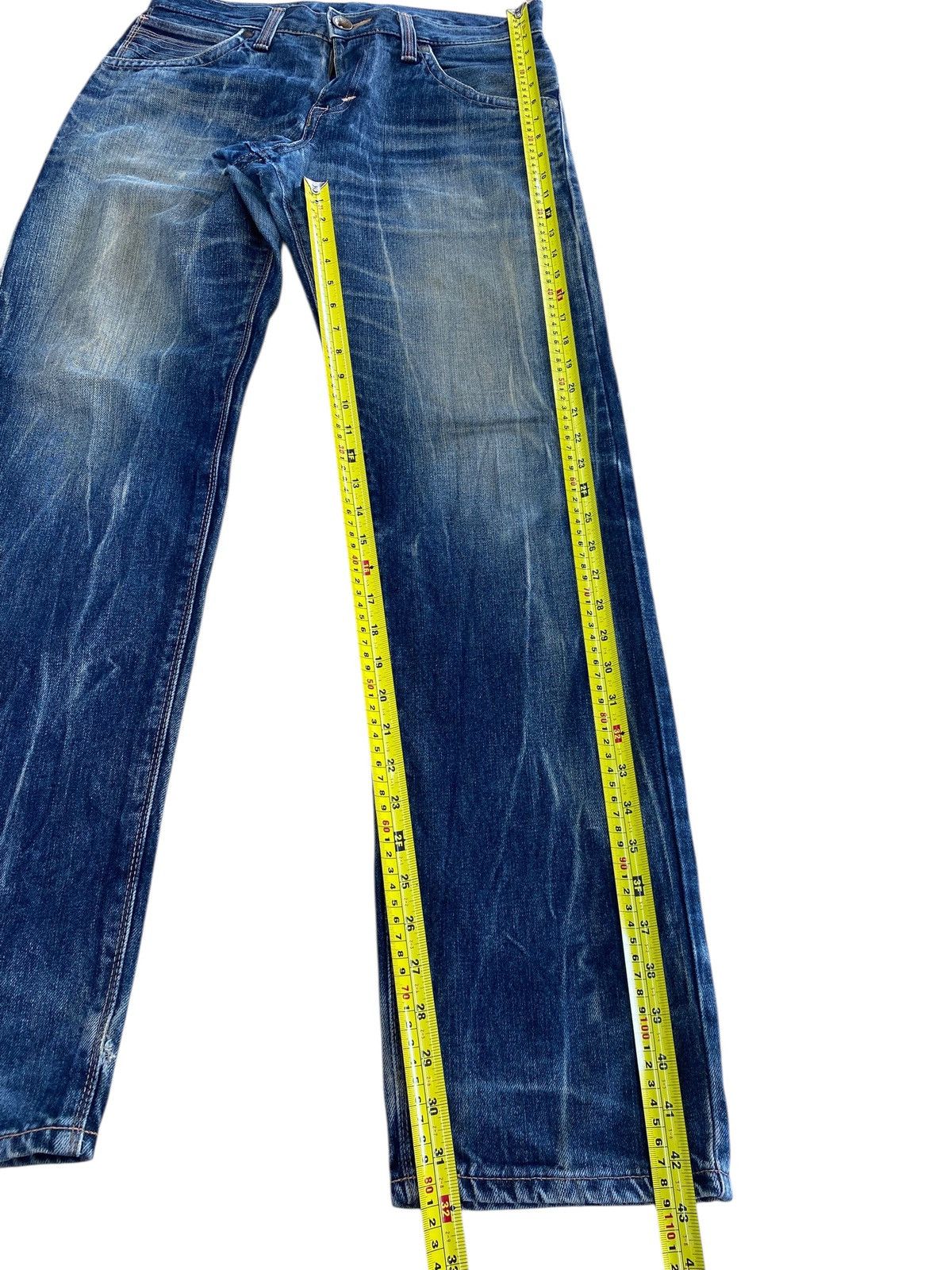 Edwin Edwin Vintage Mud Wash Whiskered Straight Leg Style Size US 33 - 8 Thumbnail