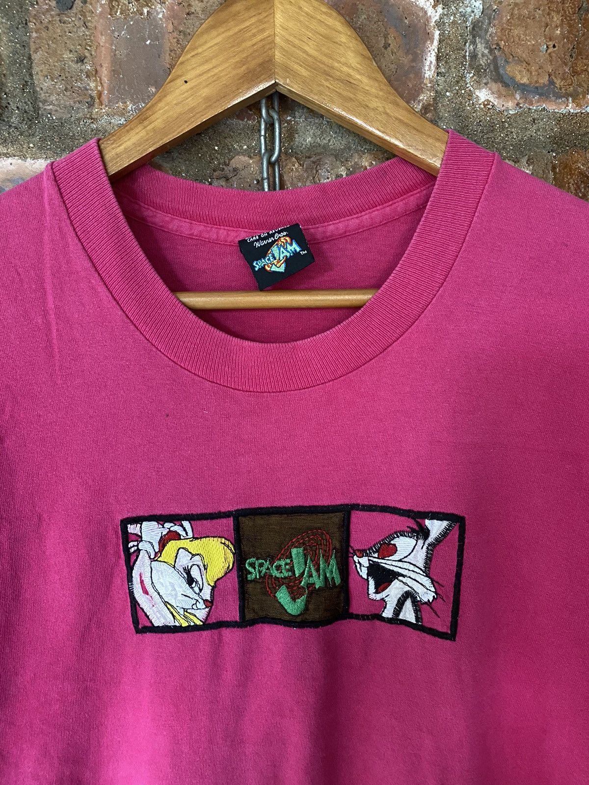 Cartoon Network 1996 Space Jam Disney embroidered box logo tee Size L / US 10 / IT 46 - 3 Thumbnail