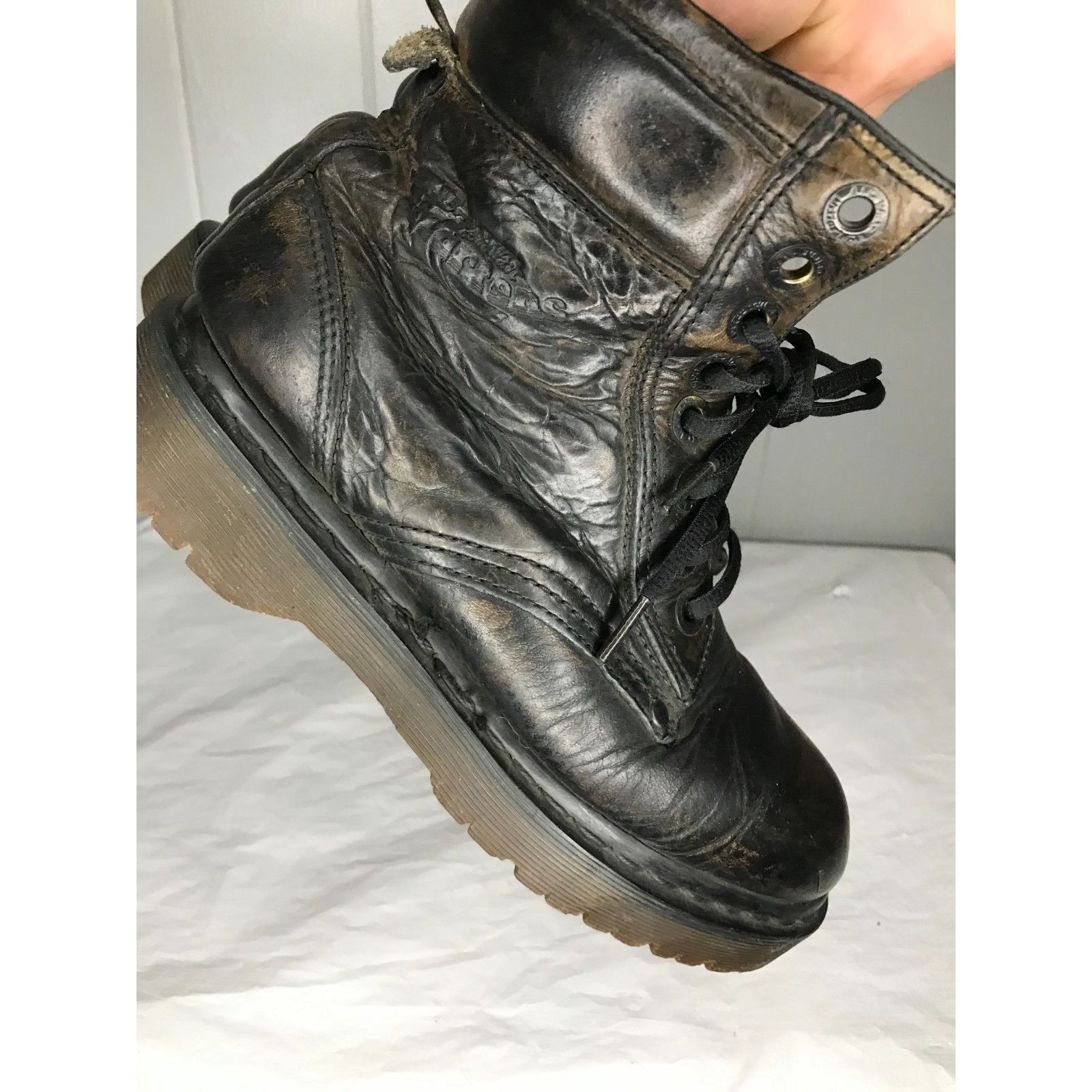 Dr. Martens Vintage Dr. Doc Martens Brown Black Patina 1460 Made in Engl Size US 7 / IT 37 - 7 Thumbnail