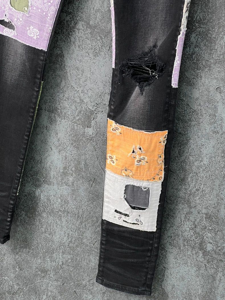 Amiri Amiri Patchwork distressed jeans Size US 29 - 4 Thumbnail