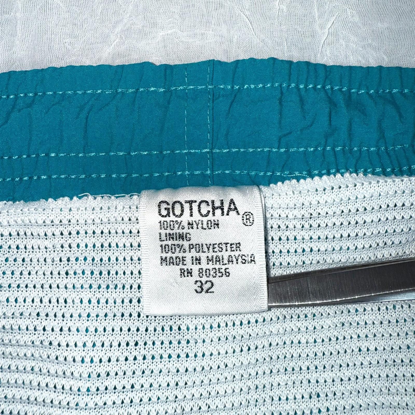 Gotcha Vtg Gotcha Shorts Mens 32 Teal Nylon Swim Skate Mesh Lined Size US 32 / EU 48 - 4 Thumbnail