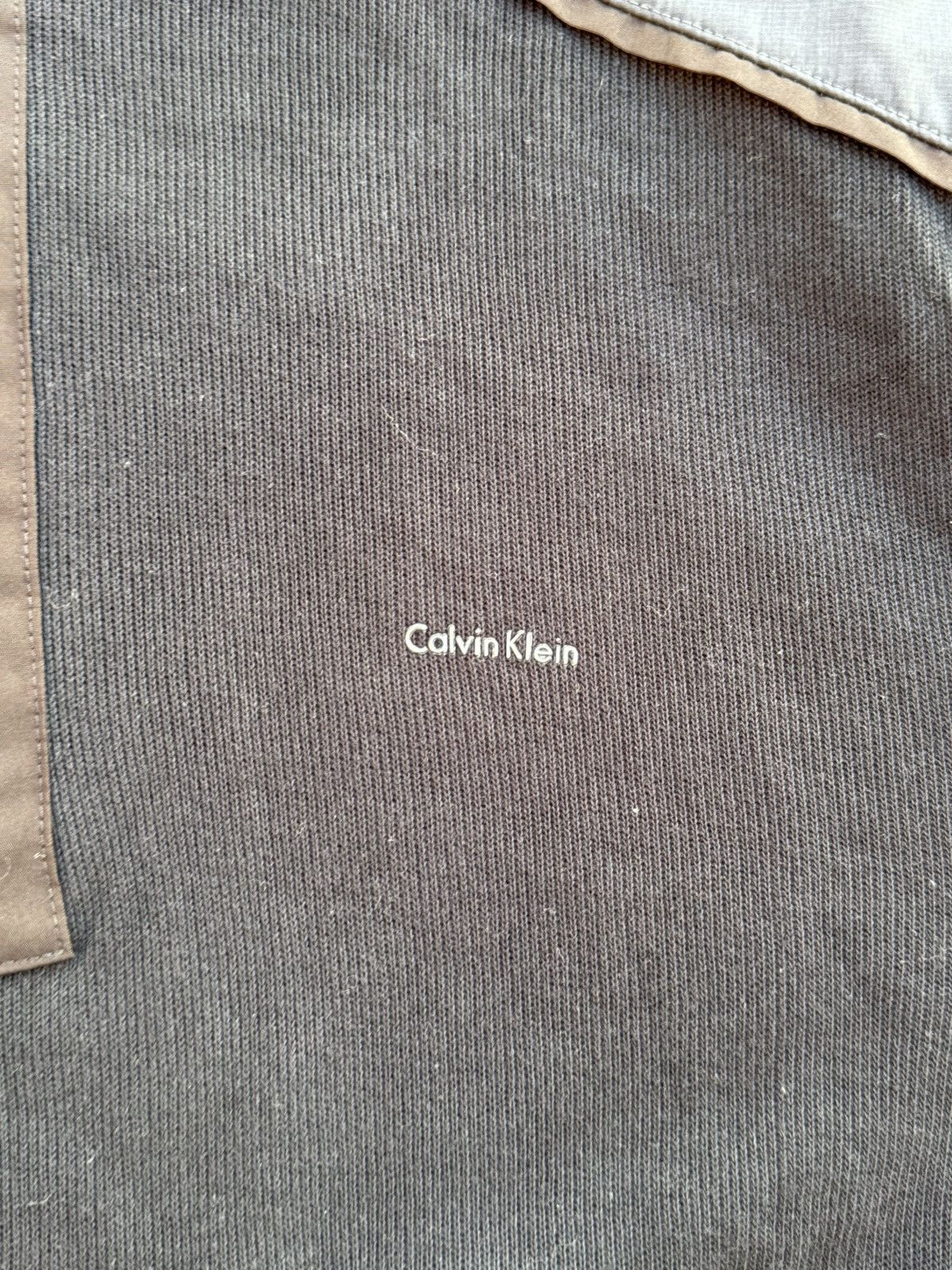 Calvin Klein Calvin Klein Black 1/4 Zip Up Collared Long Sleeve Jacket Size US L / EU 52-54 / 3 - 2 Thumbnail