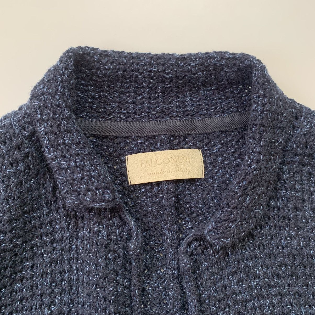 Other Falconeri Sweater Cardigan Blazer in Dark Blue 52 Italy Size 42R - 10 Thumbnail