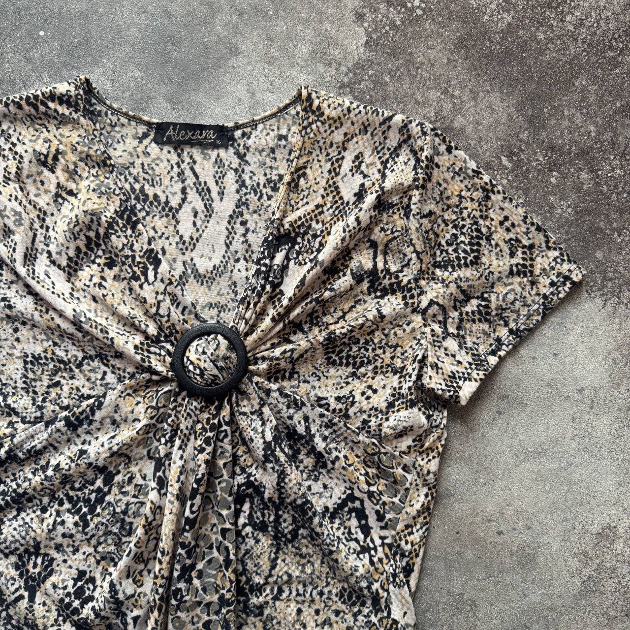 Hysteric Glamour Snake Skin Print Vintage Y2K Super Sexy Blouse Size L / US 10 / IT 46 - 4 Thumbnail