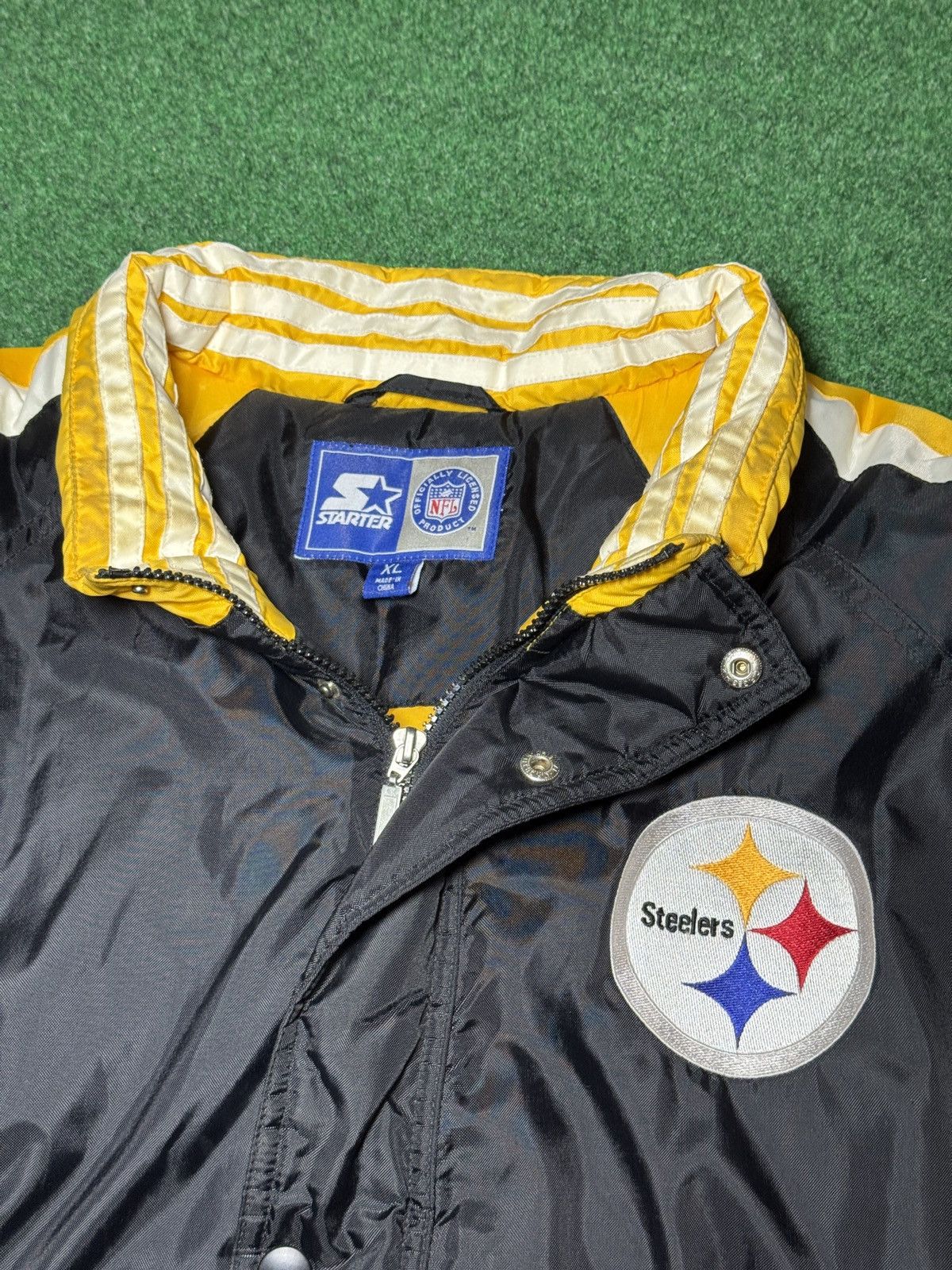 Starter Vintage 90s Pittsburgh Steelers Starter Pro Line Jacket Size US XL / EU 56 / 4 - 2 Thumbnail