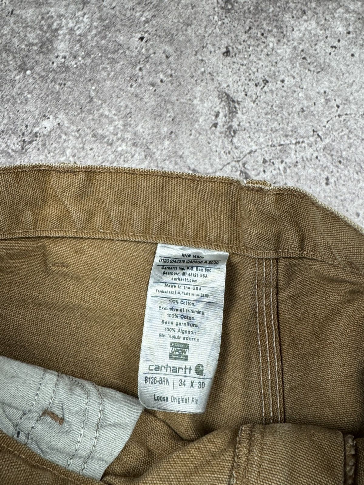 Carhartt 🟤Crazy Baggy Vintage Carhartt Double knee pants WorkWear🟤 Size US 36 / EU 52 - 18 Thumbnail