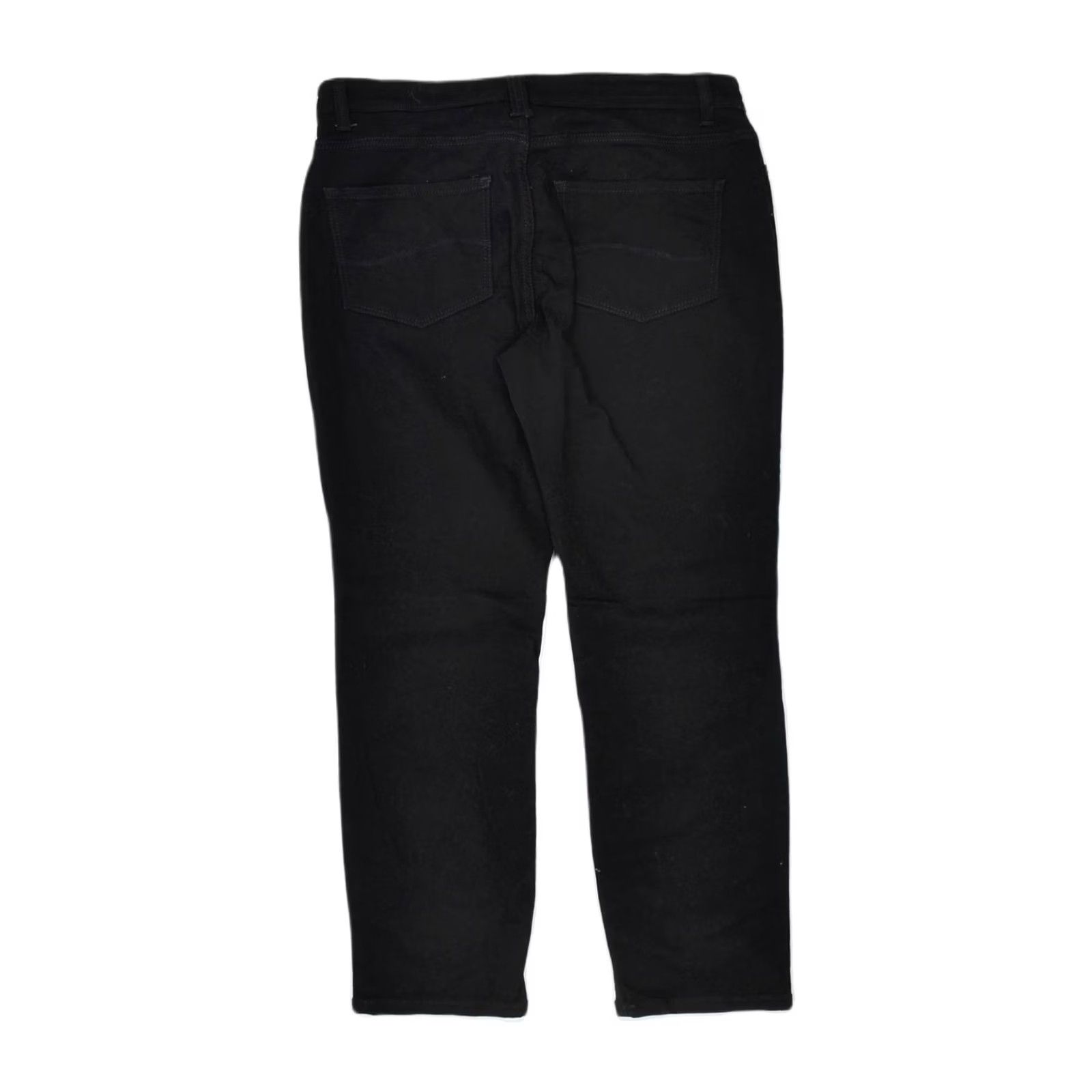 Lee LEE Womens Skinny Casual Trousers US 12 L Black Cotton Size 36" / US 14 / IT 50 - 2 Thumbnail
