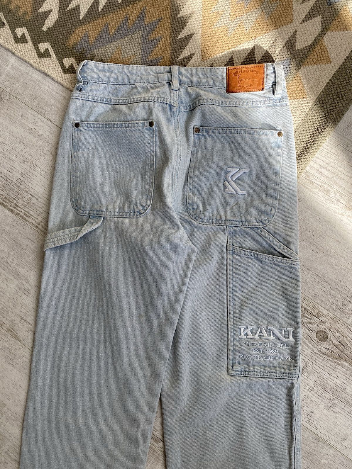 Karl Kani Karl Kani Washed Streetwear Denim Work Pants Size US 30 / EU 46 - 10 Thumbnail