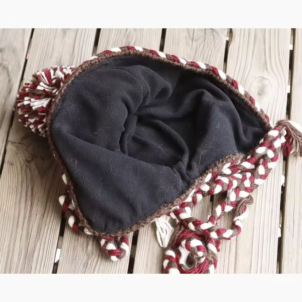 Other Thickened Warm Knitted Wool Cap Size ONE SIZE - 3 Thumbnail