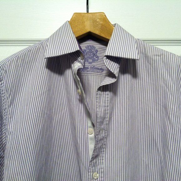 English Laundry ENGLISH LAUNDRY MEN'S 100%COTTON CASUAL SHIRT 16.5/32-33 Size US L / EU 52-54 / 3 - 2 Thumbnail
