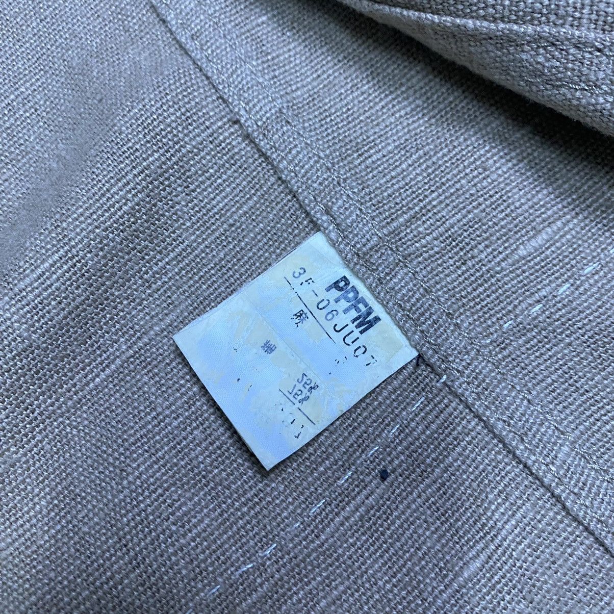 Japanese Brand × PPFM × Vintage PPFM linen punk style blazer coat Size 36R - 9 Thumbnail