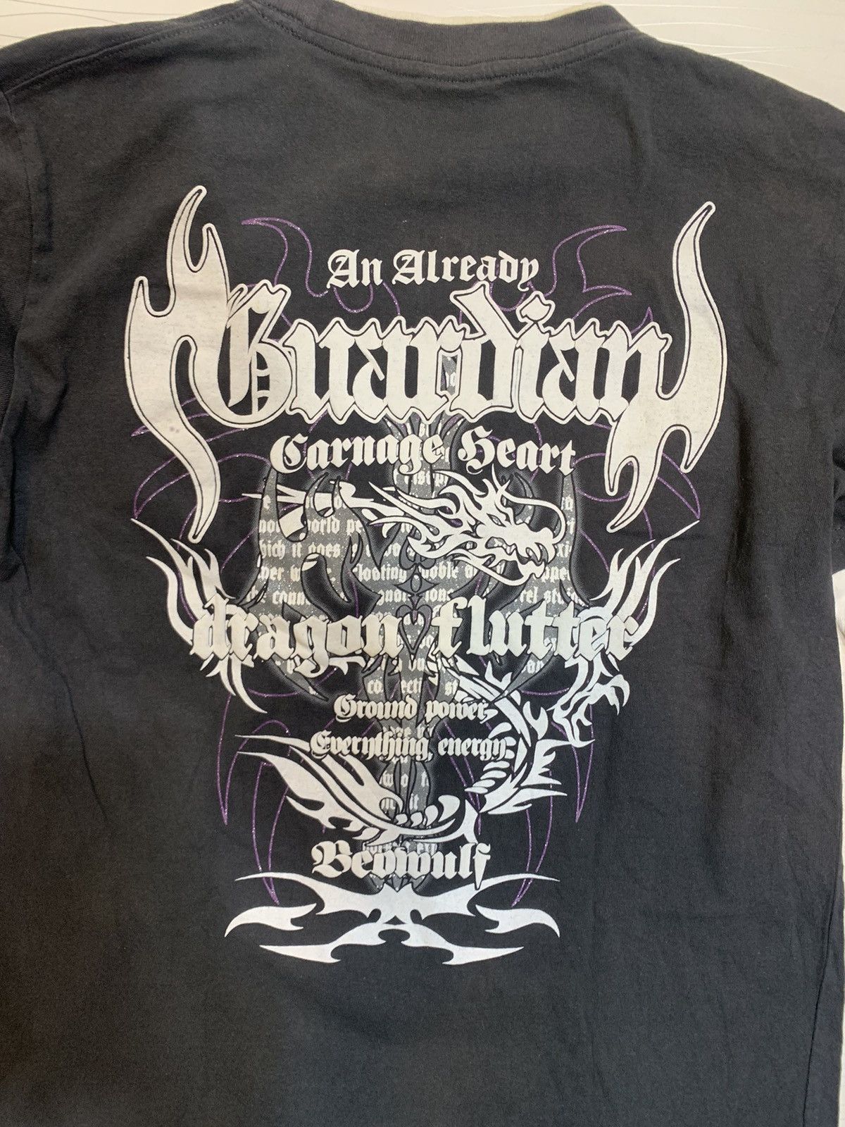 Japanese Brand Guardian Gothic Flame Layered Long Sleeve Tee Size US L / EU 52-54 / 3 - 6 Thumbnail