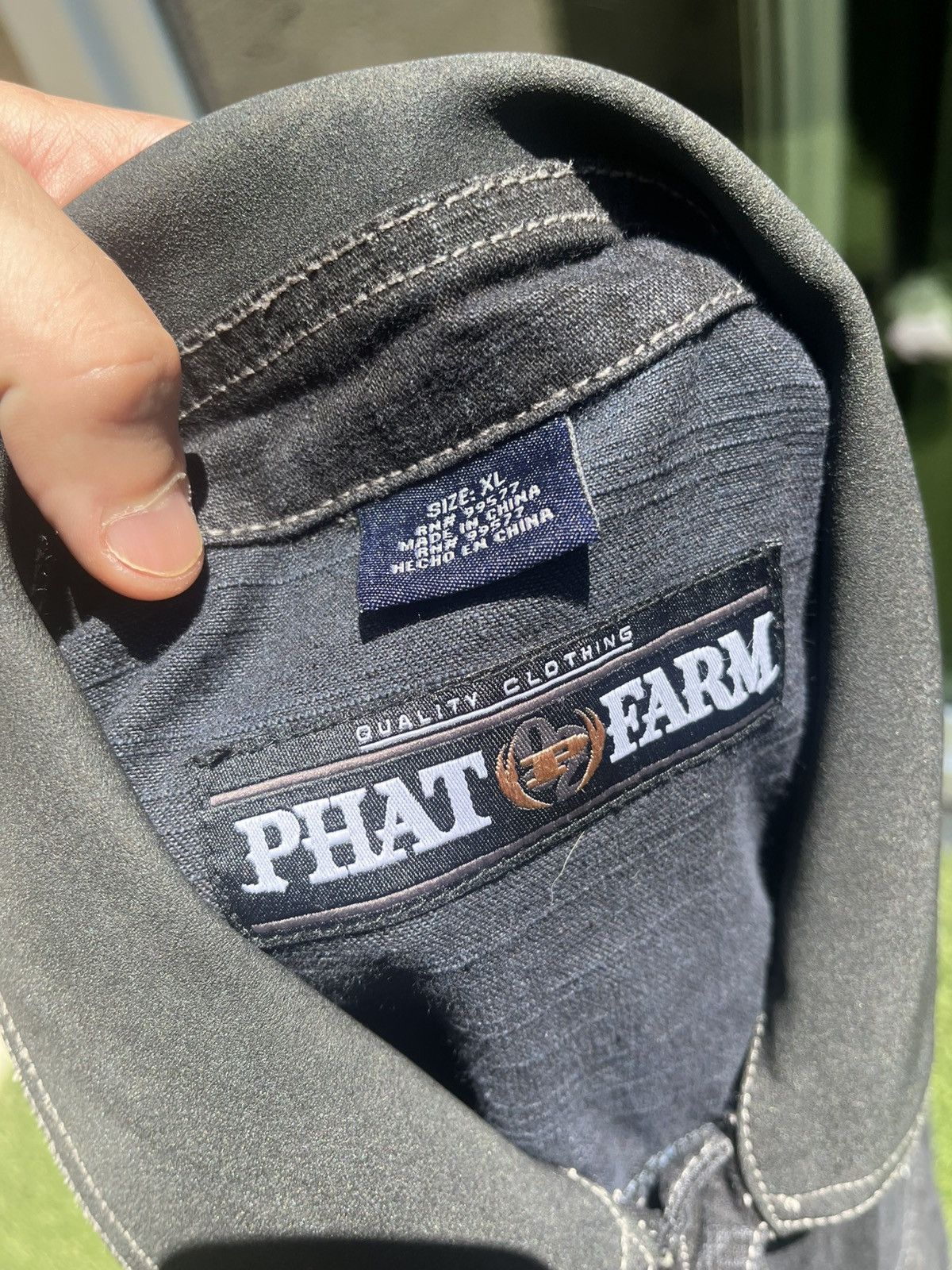 Phat Farm × Vintage VTG 00’s / Y2K Phat Farm Denim Mens Jacket Size US XL / EU 56 / 4 - 6 Thumbnail