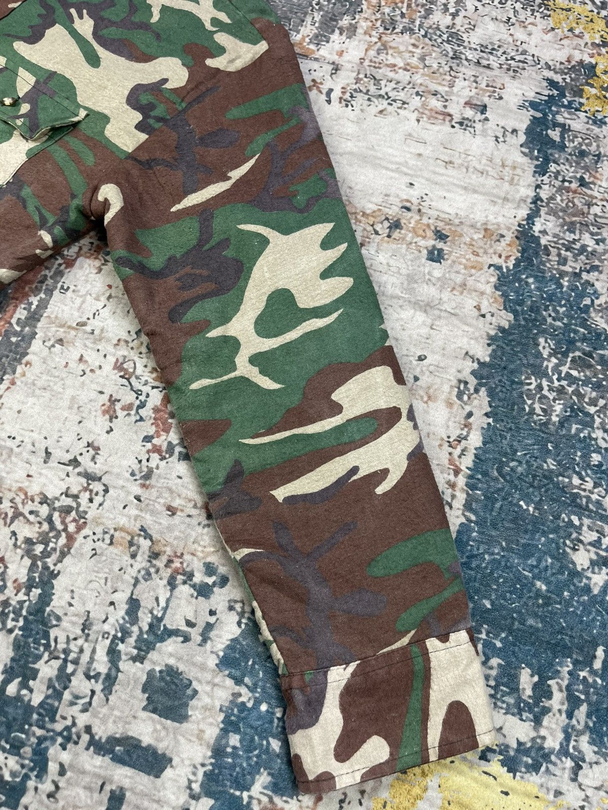 Vintage Vtg 80s Mac Eye Trails Camouflage Padded Overshirt Jacket Size US M / EU 48-50 / 2 - 6 Thumbnail