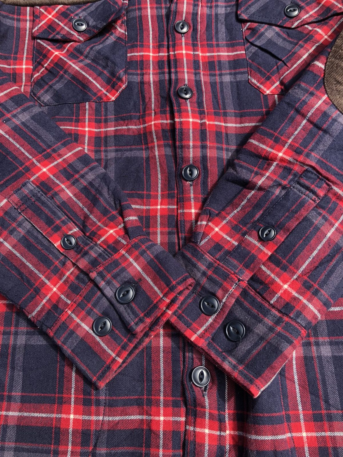 Japanese Brand Vintage Unionbay Plaid Flannel Sherpa Jacket Size US M / EU 48-50 / 2 - 7 Thumbnail