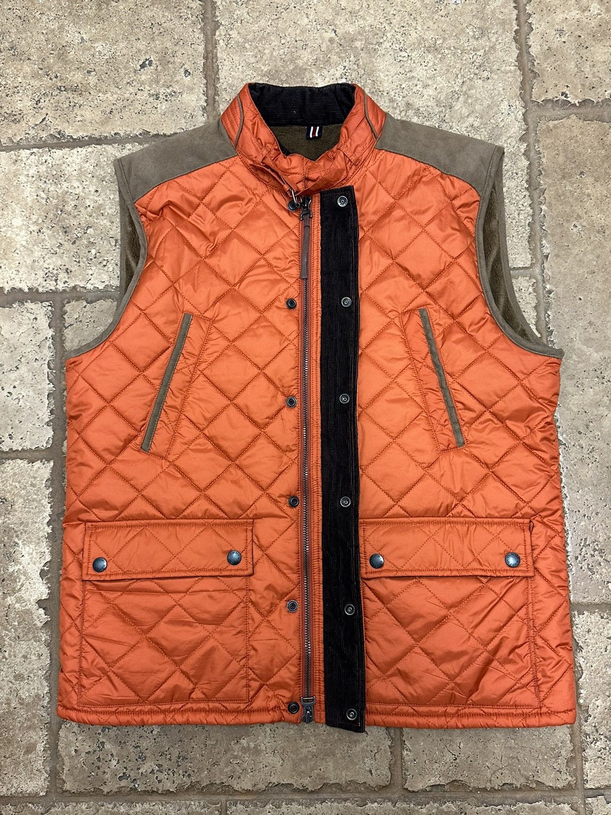 Tommy Hilfiger Tommy Hilfiger Button Zip Nylon Quilted Vest Outerwear Size US XL / EU 56 / 4 - 2 Thumbnail
