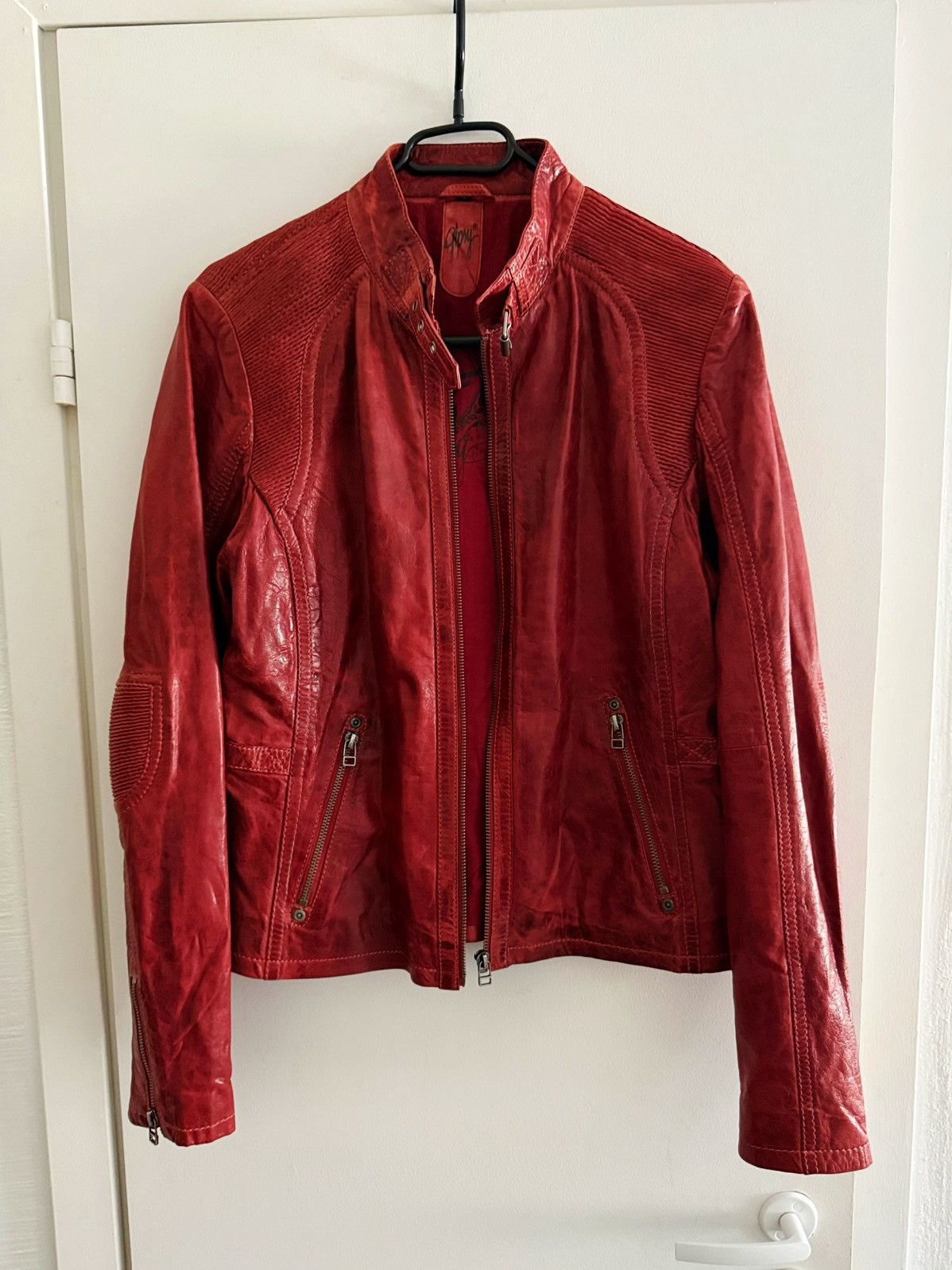 14th Addiction 14th Addiction Style Leather Jacket Red Size US S / EU 44-46 / 1 - 3 Thumbnail