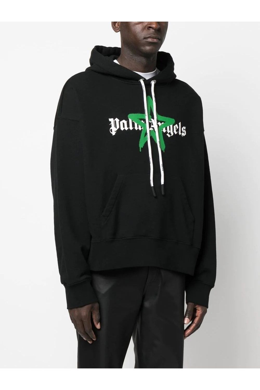 Palm Angels Palm Angels Star Sprayed hoodie Black boxy fit Size US L / EU 52-54 / 3 - 2 Thumbnail