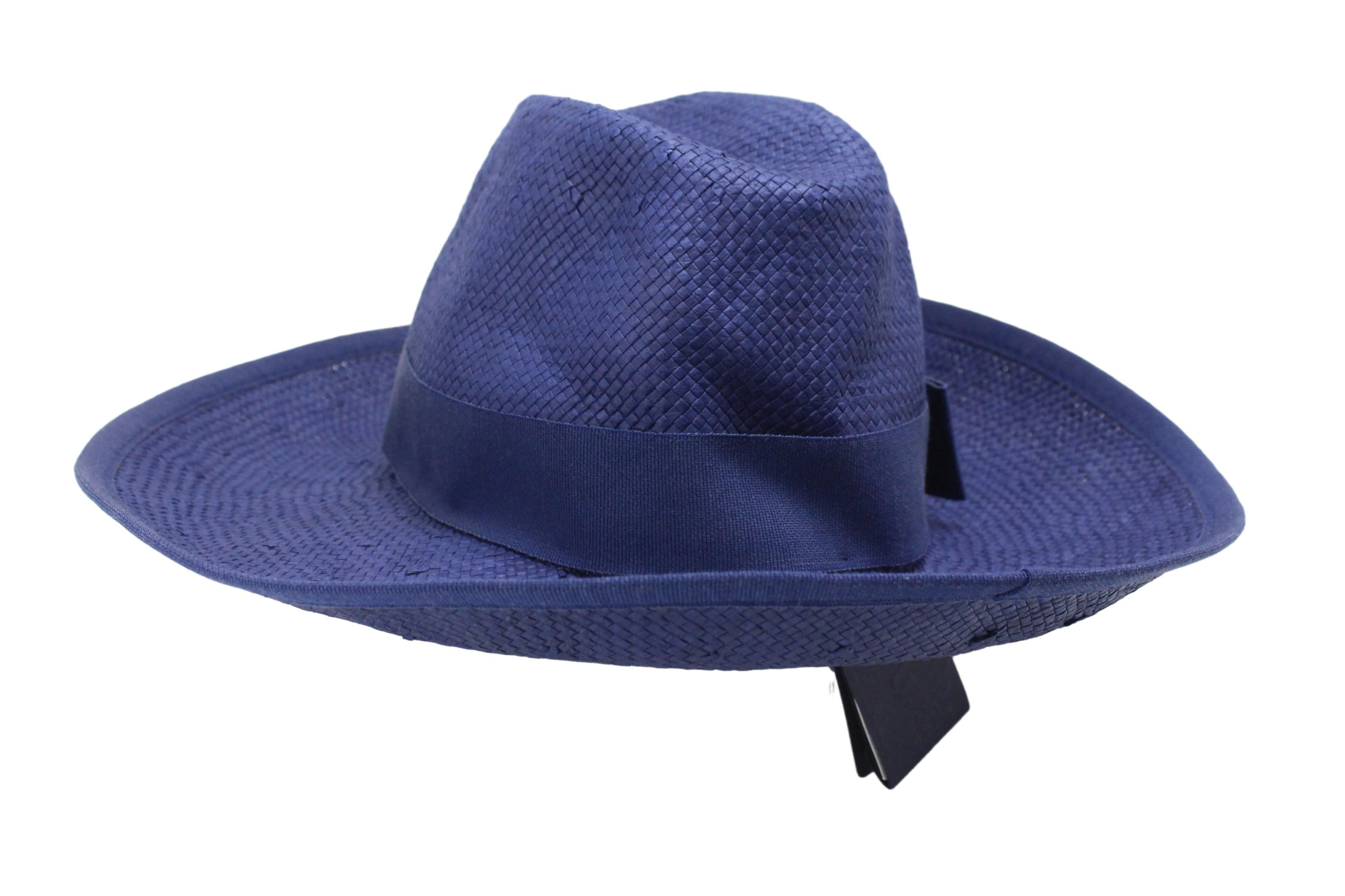 Armani ARMANI JEANS C5453 Hat Women's ONE SIZE Ribbon Casual Blue Size ONE SIZE - 4 Thumbnail
