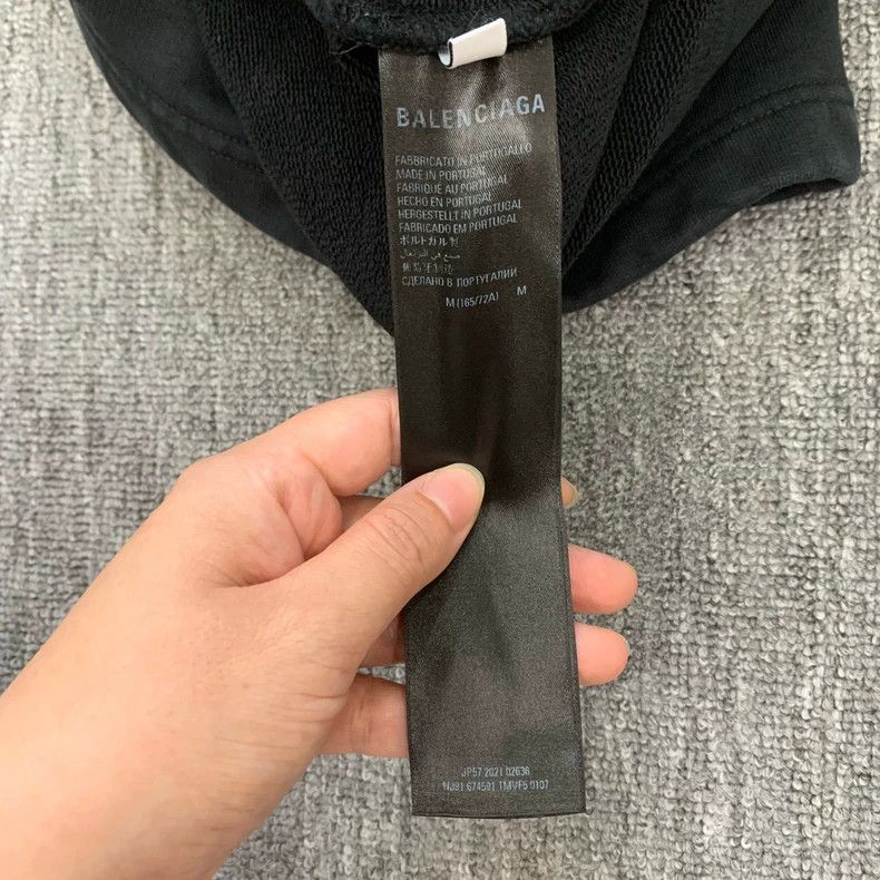 Balenciaga Balenciaga size M Black water-wash distressed embroidered Size US 27 - 7 Thumbnail