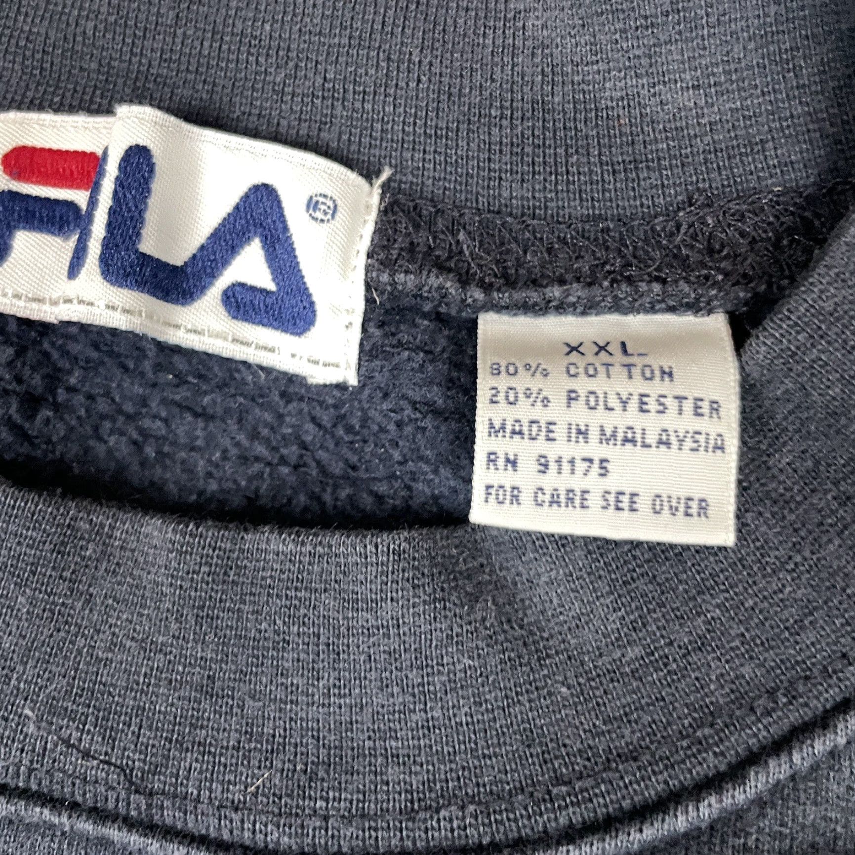 Fila VINTAGE FILA Sweatshirt Adult 2XL Blue Navy Crewneck Long Sleeve Pullover Shirt Mens 90s Sports Size US XXL / EU 58 / 5 - 5 Thumbnail