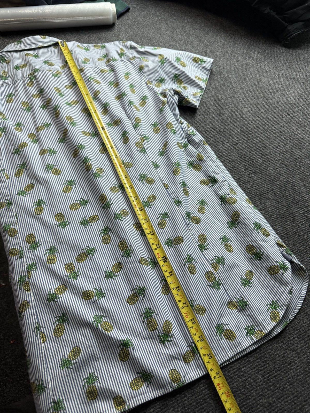 Hugo Boss Luxury 00s BOSS Hugo Boss Pineapple Stripe Shirt XL Slim Size US L / EU 52-54 / 3 - 17 Thumbnail