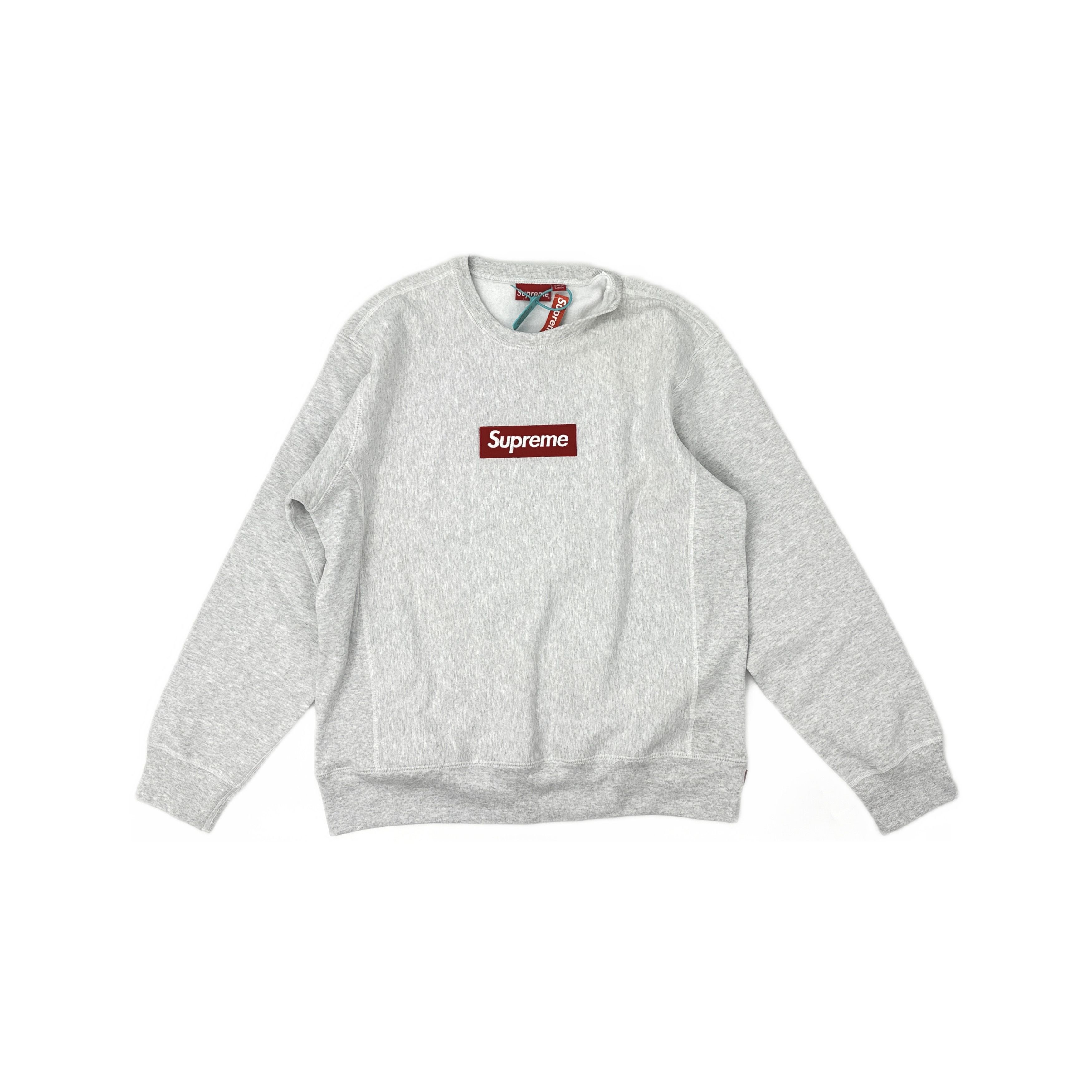 Supreme Vintage 90s SUPREME BOX LOGO BOGO Grey Sweatshirt | Grailed