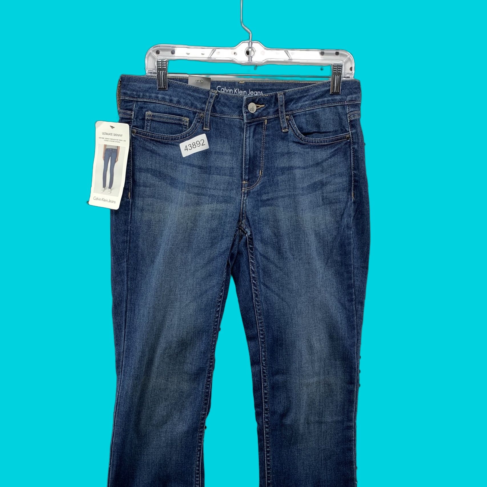 Calvin Klein NEW Calvin Klein Denim Jeans Womens Size 6X30 Ultimate Skinny Low Rise NWT Size 28" / US 6 / IT 42 - 1 Thumbnail
