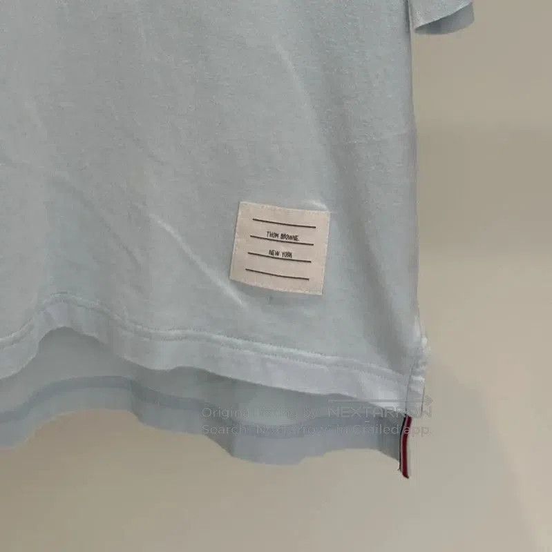 Thom Browne Thom Browne Summer Light Blue Cotton Tee . Size M / US 6-8 / IT 42-44 - 2 Thumbnail