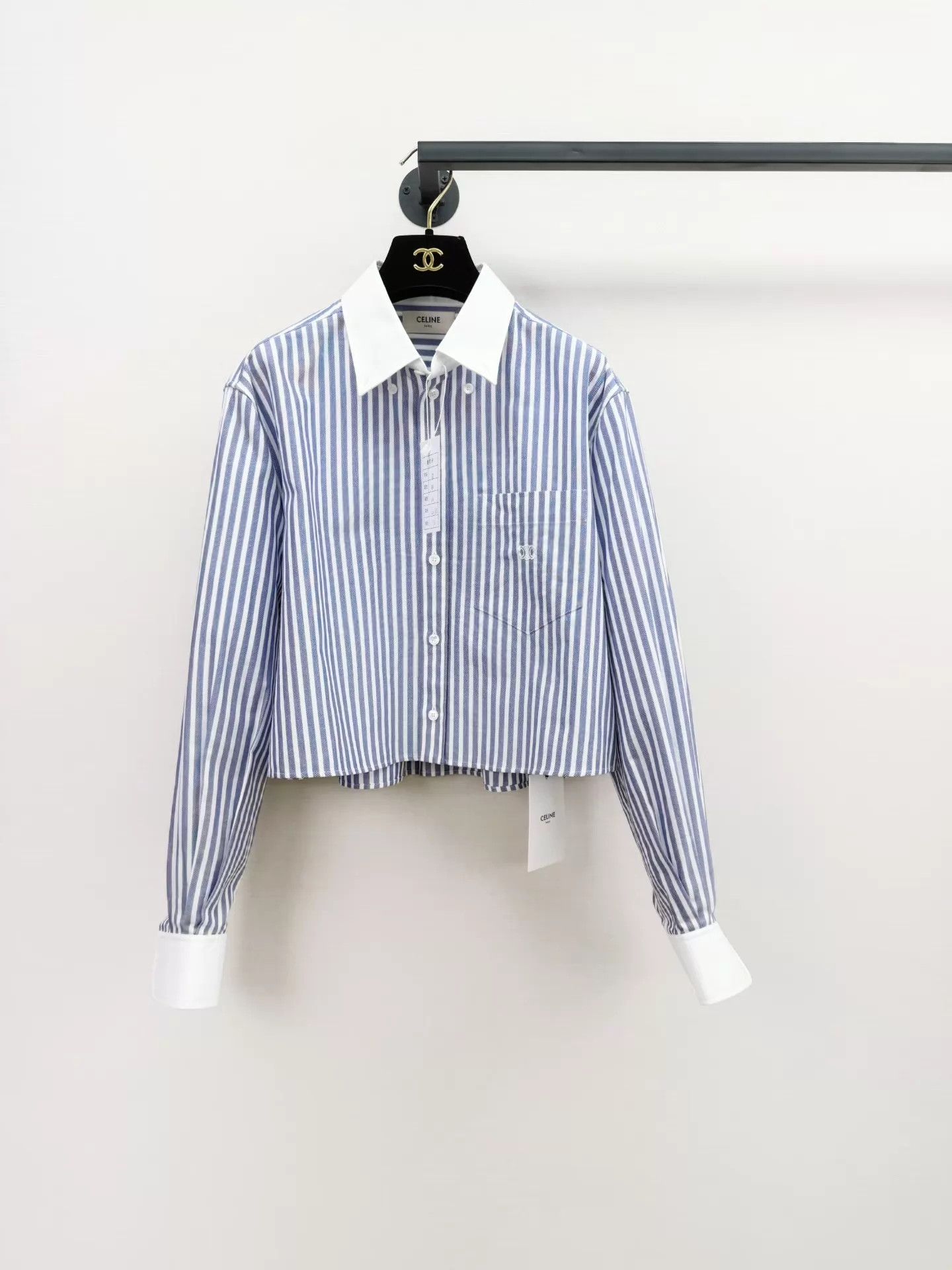 Celine Celine Striped Shirt 38 New With Tags Authentic Size XS / US 0-2 / IT 36-38 - 1 Thumbnail