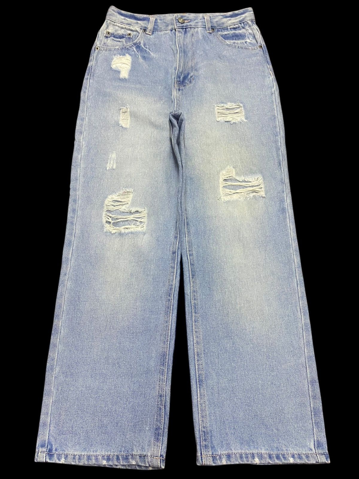 Japanese Brand Vintage Japanese Chipclip Faded Wash Distressed Style Jeans Size US 28 / EU 44 - 1 Thumbnail