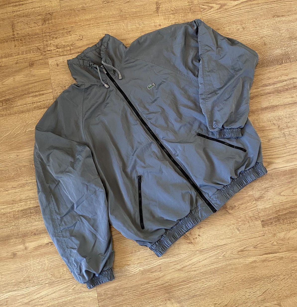Lacoste Lacoste Metallic Track Jacket x Vintage x Streetwear Size US XL / EU 56 / 4 - 2 Thumbnail