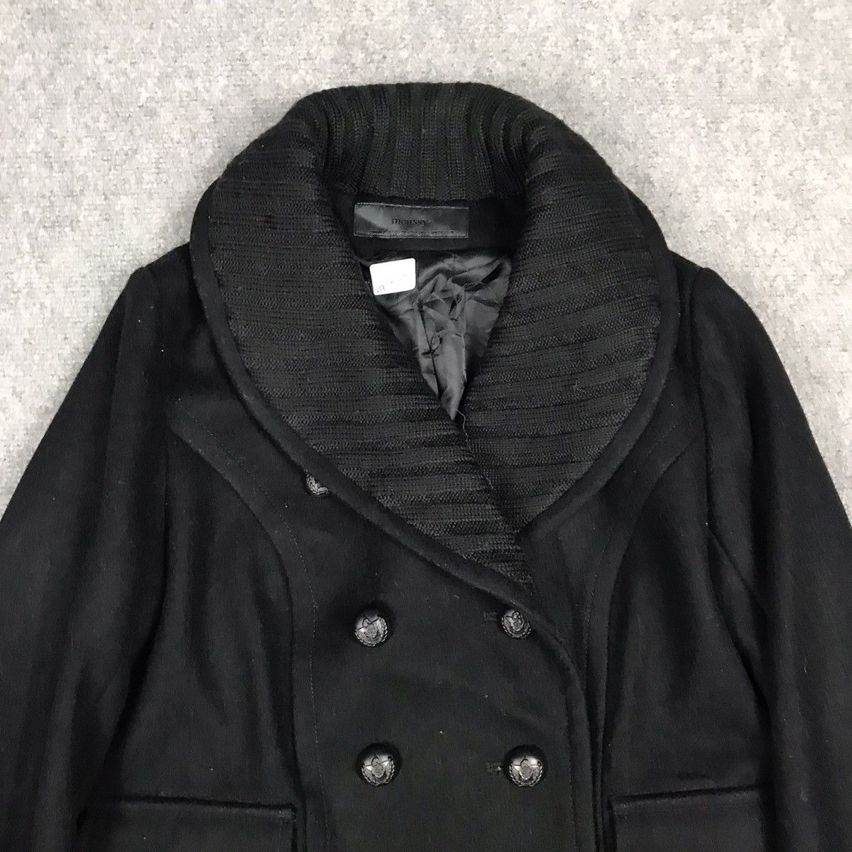 Japanese Brand × MOUSSY MOUSSY BLACK WOOL DOUBLE BREASTED JACKET Size US S / EU 44-46 / 1 - 2 Thumbnail