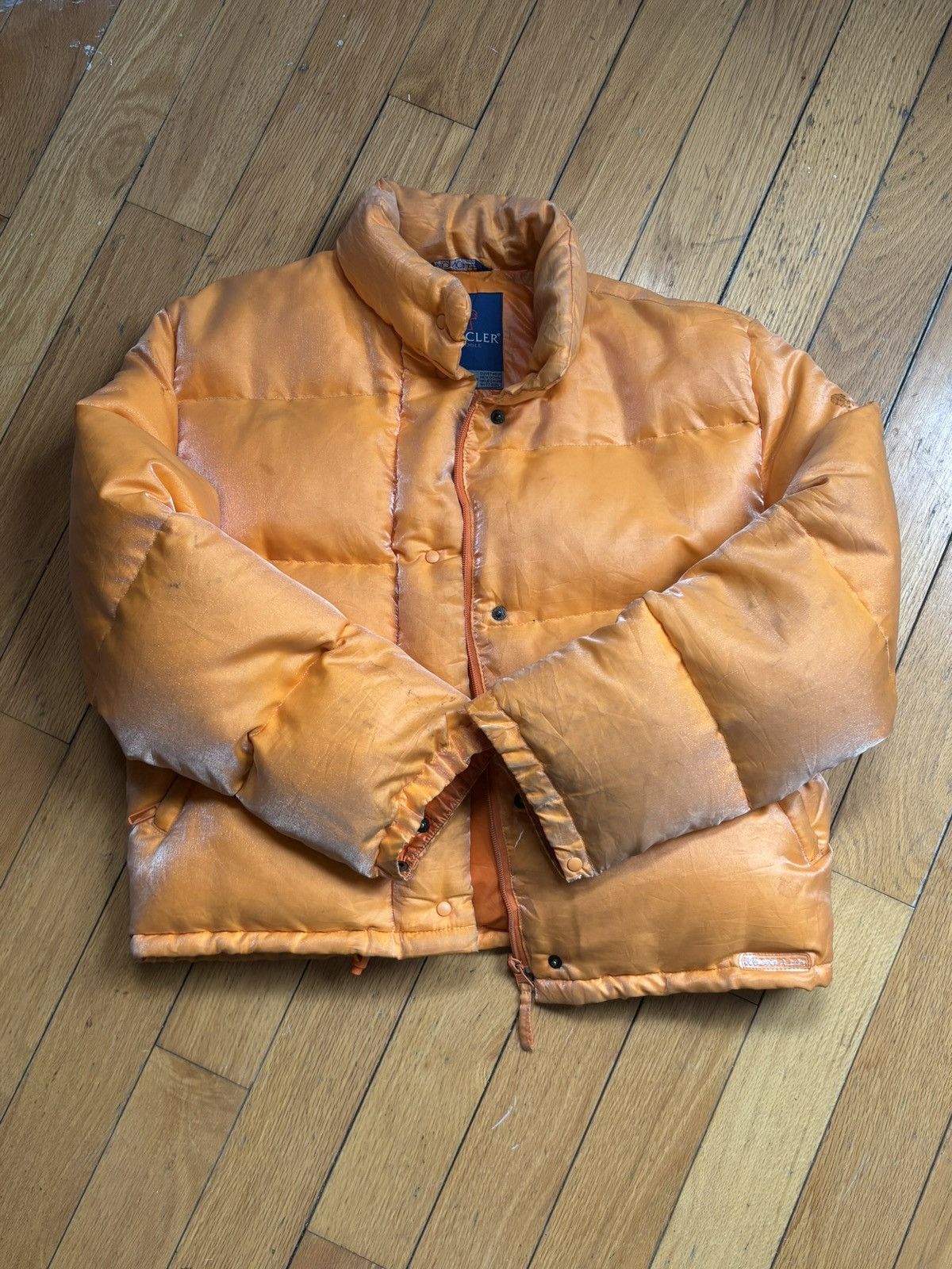 Moncler Moncler Orange Puffer Jacket Size US S / EU 44-46 / 1 - 2 Thumbnail