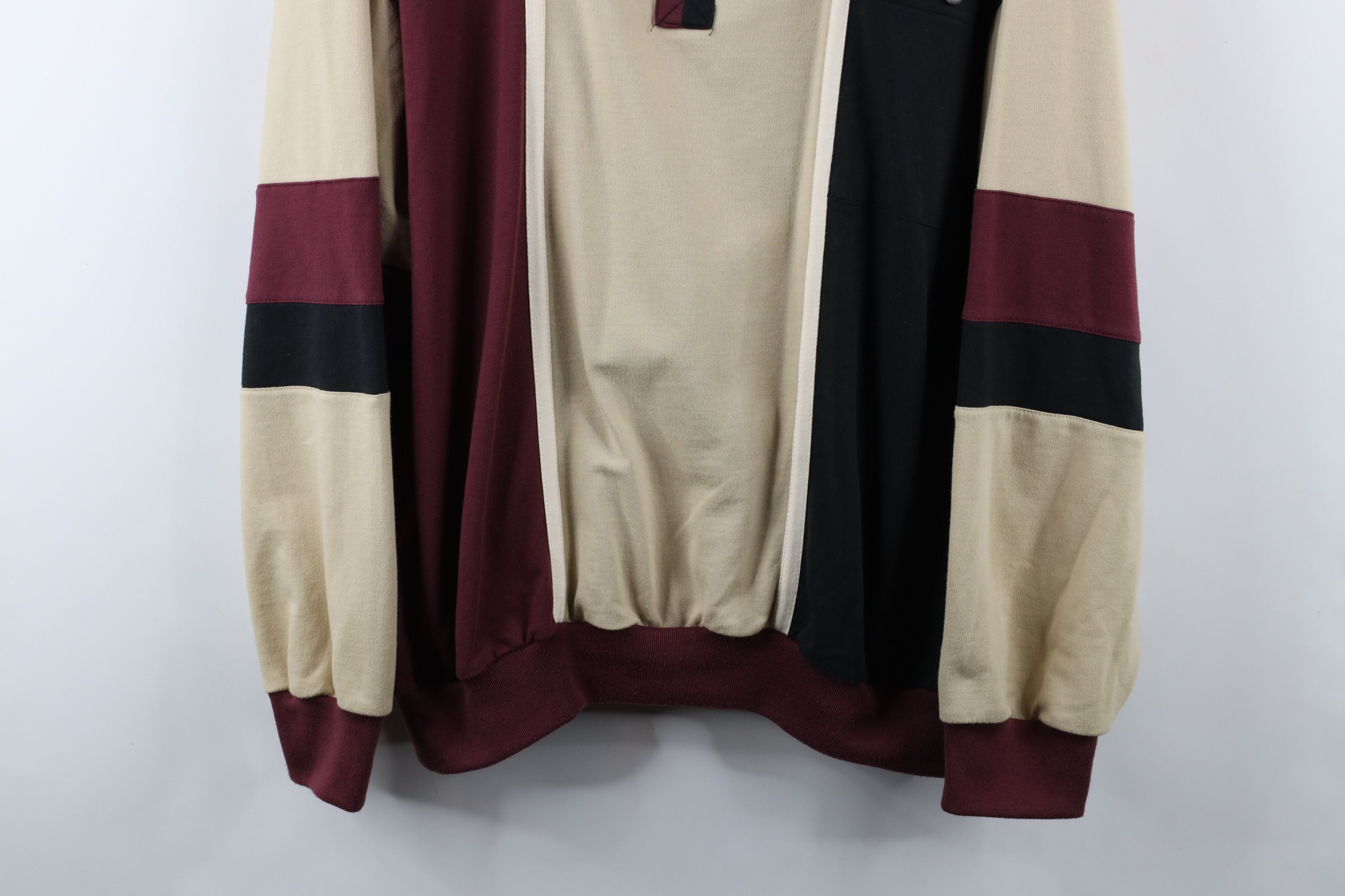 Vintage Vintage 90s Streetwear Block French Terry Collared Polo Size US XXL / EU 58 / 5 - 3 Thumbnail