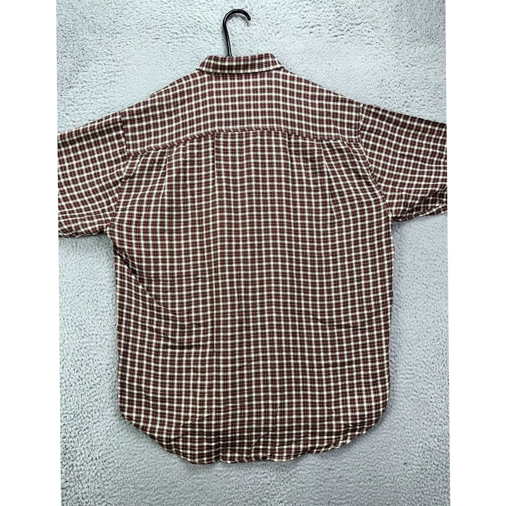 Joseph Abboud Joseph Abboud Mens Large Red Green Plaid Button Up Long Sleeve Pocket Shirt NEW Size US L / EU 52-54 / 3 - 2 Thumbnail